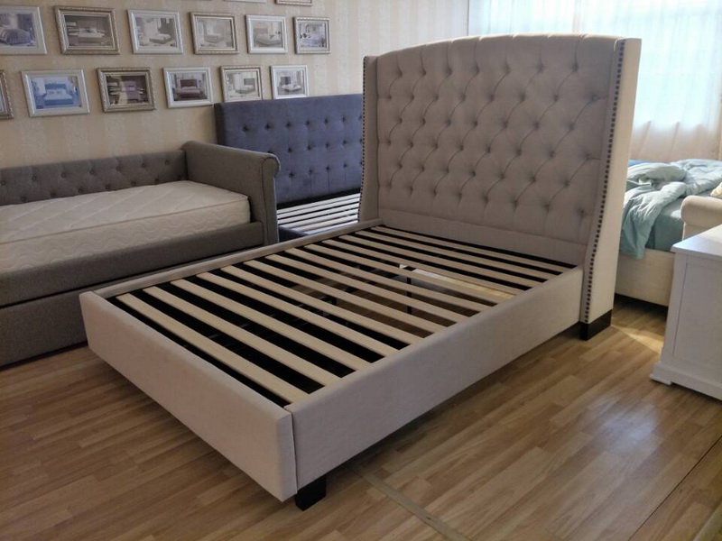 Latest design bed frame malaysia king large single bed with storage