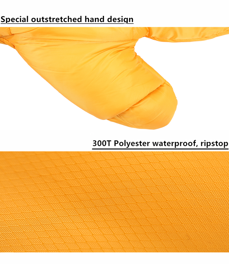 Детей пусковой площадки логотипа OEM спальные мешки небольших раздувных спать водоустойчивых термальных животные 3