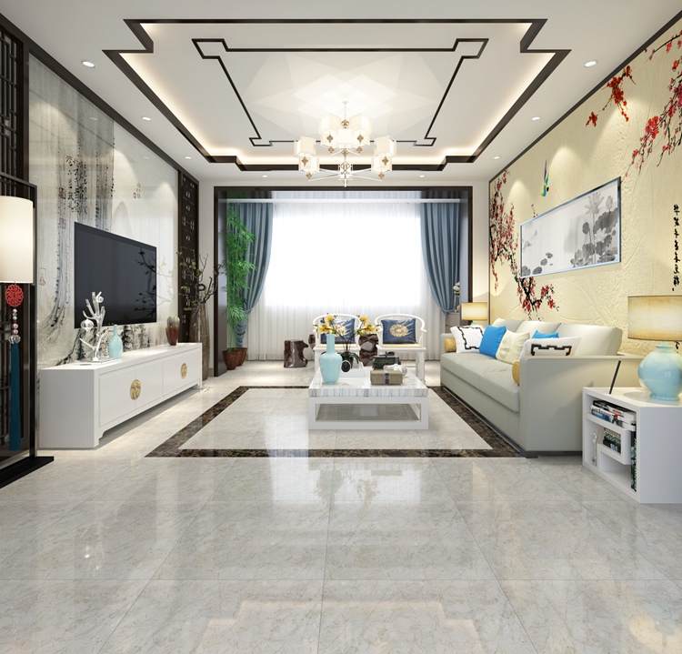 Tiles Peshawar 3D Inkjet 600 600Mm Glazed Ceramic Floor Tile For Living Room