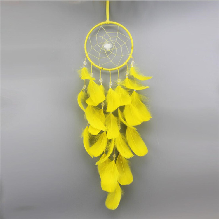 wholesale 100% handmade colorful rainbow dream catcher light  macrame dreamcatcher