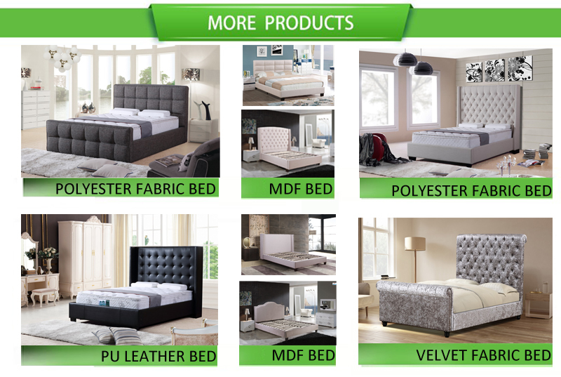bedroom furniture custom made leather king size bed double modern queen bed china bed factory wholesale