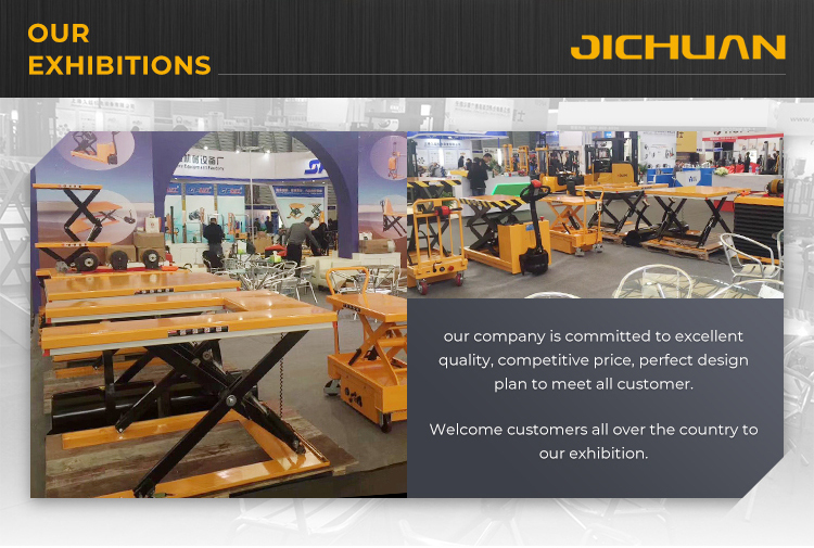 Jichuan Hydraulic Scissor Lift Table manual lift table