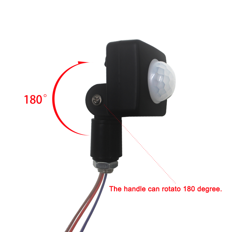 20 mm, 24 mm, 40 mm, PIR-Detektor, drehbar, um 180 Grad verstellbar, Infrarotstrahl, menschlicher Bewegungssensor, Zeitverzögerungsschalter für LED-Licht