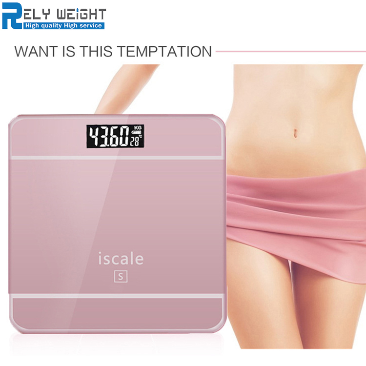 Hotel Supplies 180kg/396lbs Wholesale Electric LCD Display Body Weight Digital Bathroom Scale