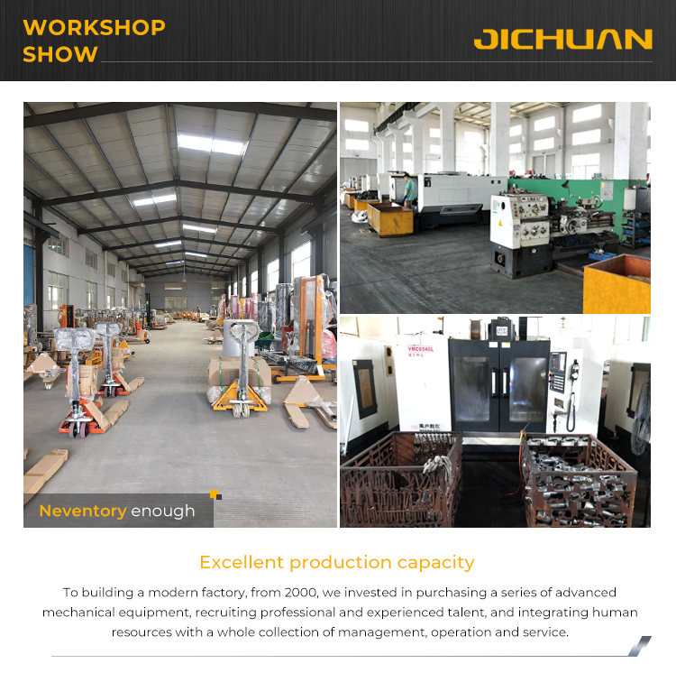 Jichuan Hydraulic Scissor Lift Table manual lift table