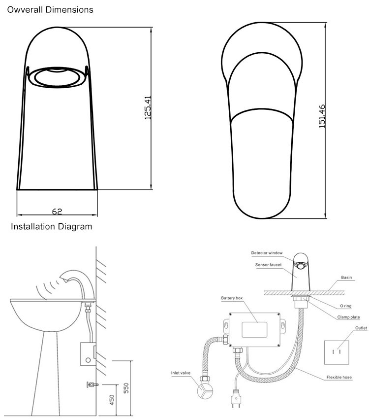 Hot Sale DC type Sensor Faucet