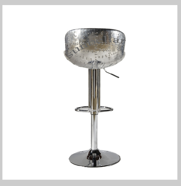 high chair for bar table stainless steel foot stand lift and swivel bar chair leather industrial style