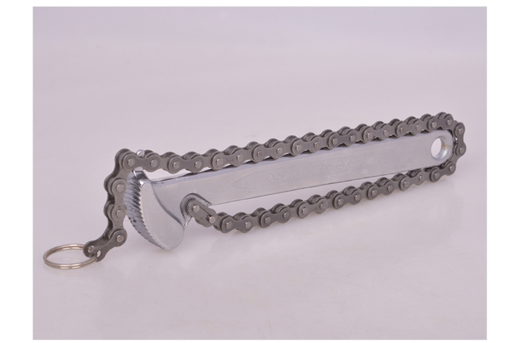 ASAKI AK-1019/20/21/22 #9" 12" 15" 24" Inch Heavy Duty Chain Wrench CR-V CRV Steel Chain Pipe Wrench Tools Adjustable Spanner