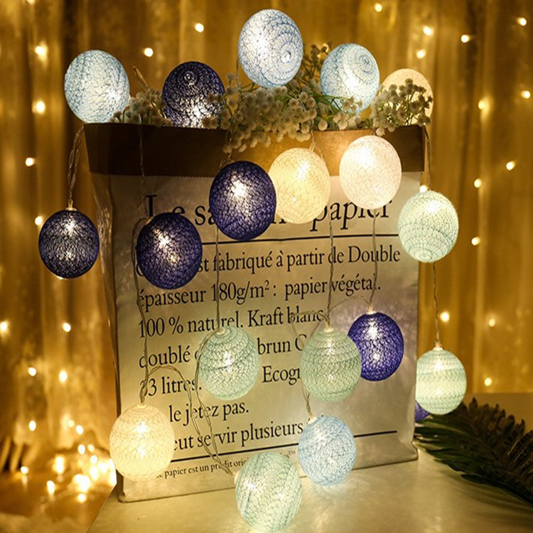 LED Cotton String Light Led Light Battery Operated For Christmas Indoor Decoration string lights