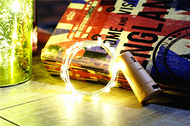 Novelty 2M 20leds LED Copper Fairy Night Light Waterproof Garland Lamp for Garden Christmas Wedding Party Decoration Lighting