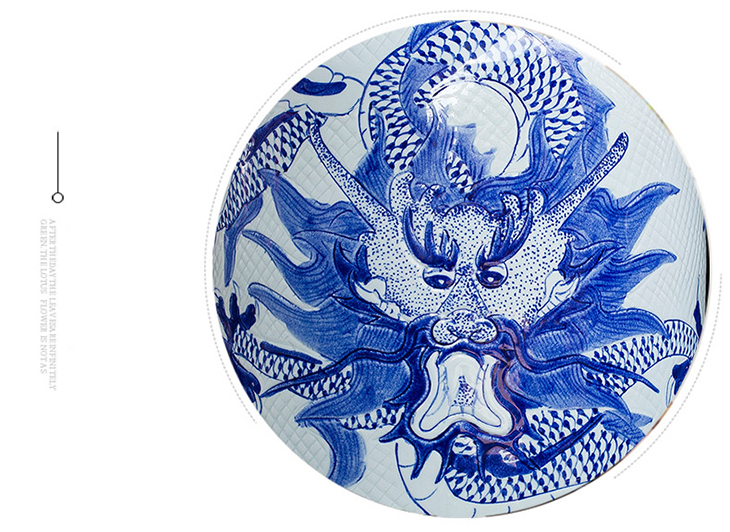 Hot sale graven antique big jingdezhen ceramic vase