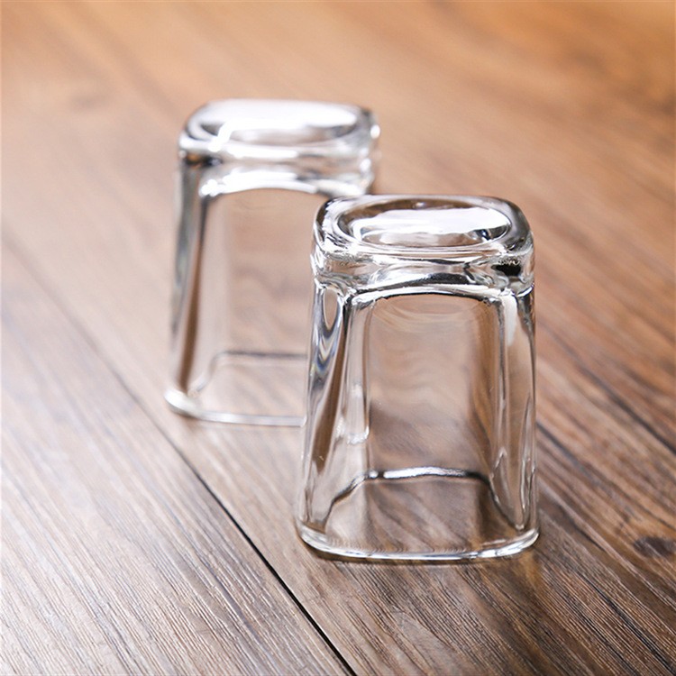 K-6050 Custom Logo Promotional Square Shot Glass With Printing For Souvenir Gift Mini Square Shot Glass