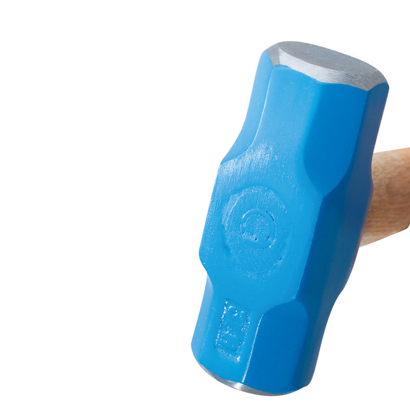 Sledge Hammer Blue Lacquered Surface And Wooden Handle