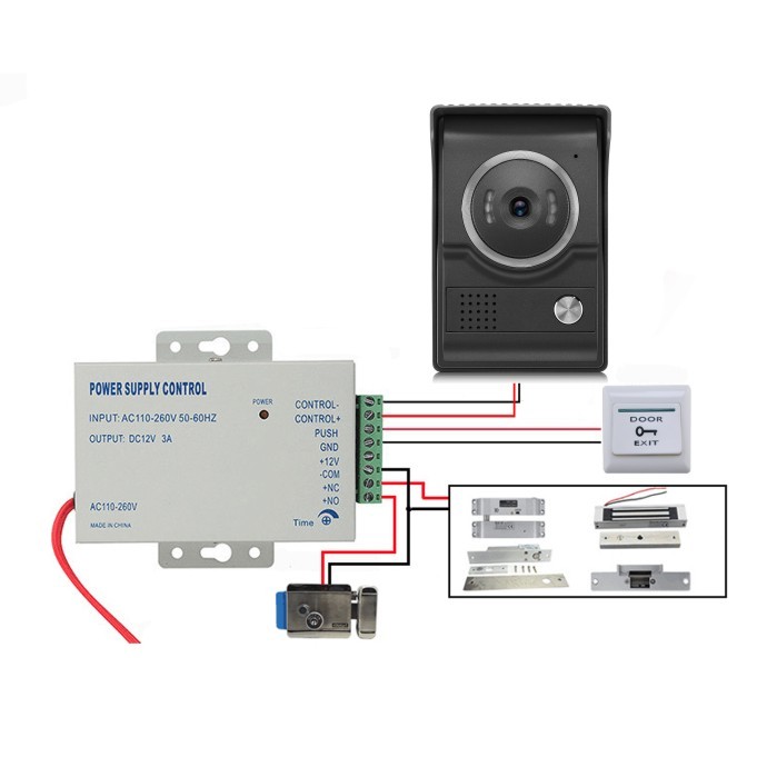 7 inch monitor smart video doorbell camera  4 wired  video door phone intercom system for home