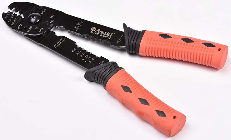 ASAKI AK-9102  5 in 1 Wire Stripper Pliers Multi-use Cable Stripper Wire Cutter Crimping Tool  Manual Pliers Alloy Steel