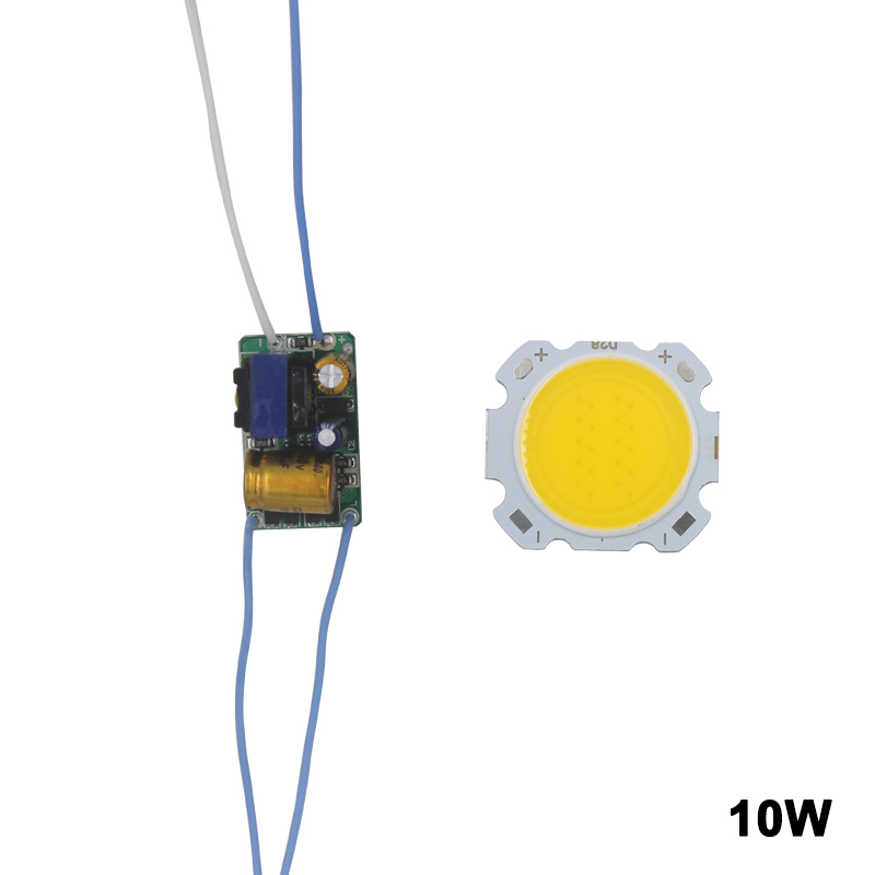 LED COB lampe perle 10W-30W puce de Source de lumière Conversion de commutateur froid/chaud avec adaptateur d'alimentation de contrôle de Segment pilote de bricolage