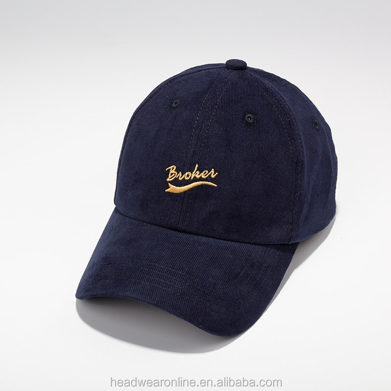 Customizable baseball custom embroidery logo men's durable washed baseball cap