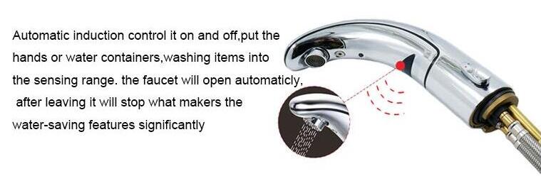 Temperature Adjustable Bathroom Sensor Faucet