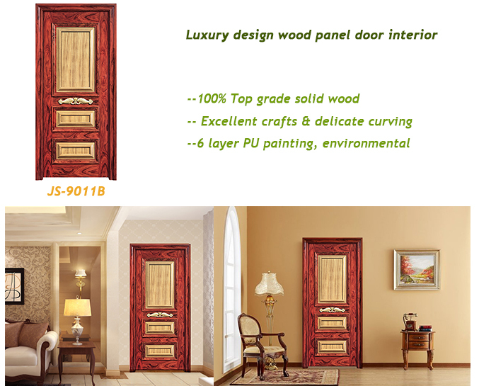 single door sandwich panel interior 3 panel solid wooden door
