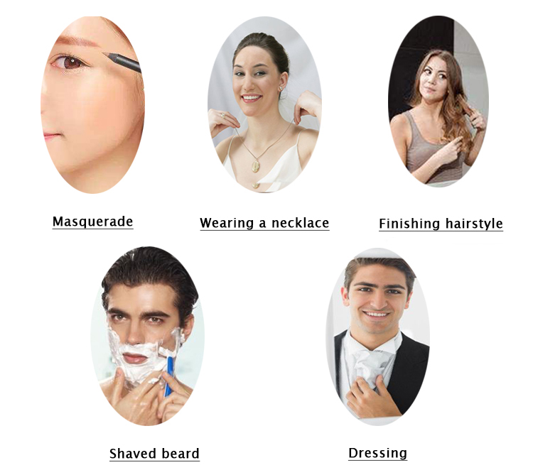 Luxury high quality 3D rose shaped folding cosmetic cheap pocket mirror