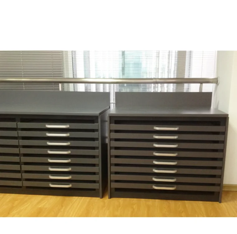 CX082 Double Rows Sloping Drawer Stone Tile Display Rack