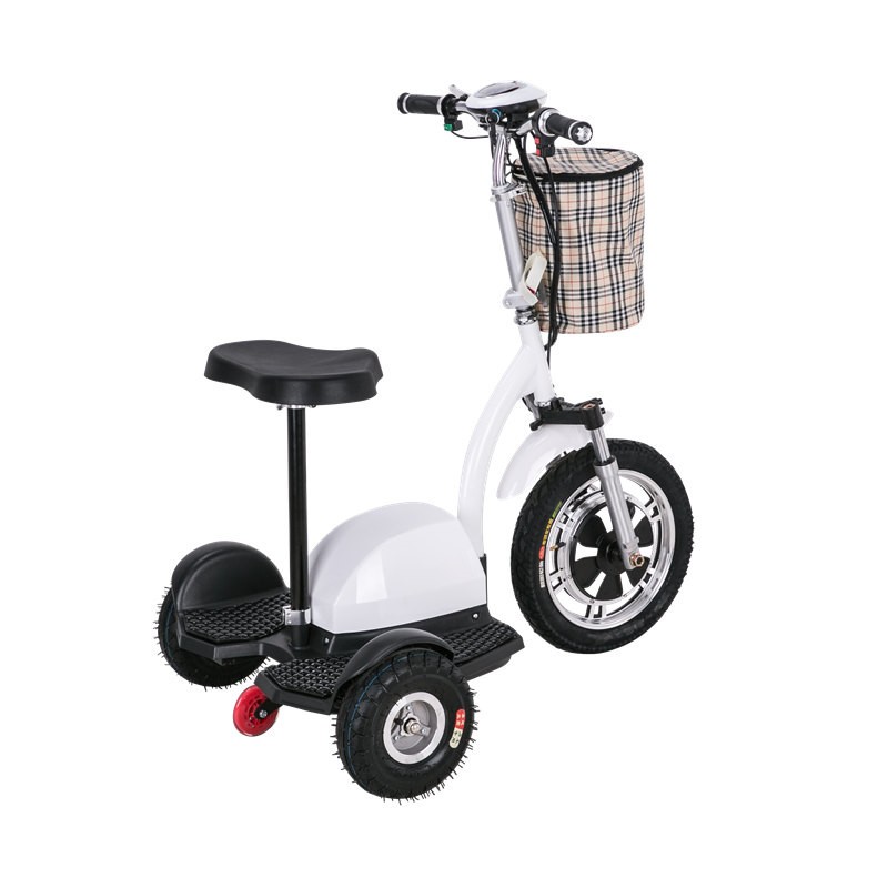 Patinete eléctrico de tres ruedas, scooter Eléctrico cómodo con goma de  ruedas, equilibrio de marca, scooter Eléctrico zappy