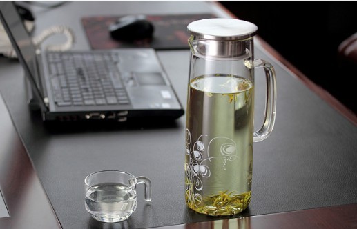 Coffee tea and espresso supplies glass tea pot borosilicate glass jug with lid