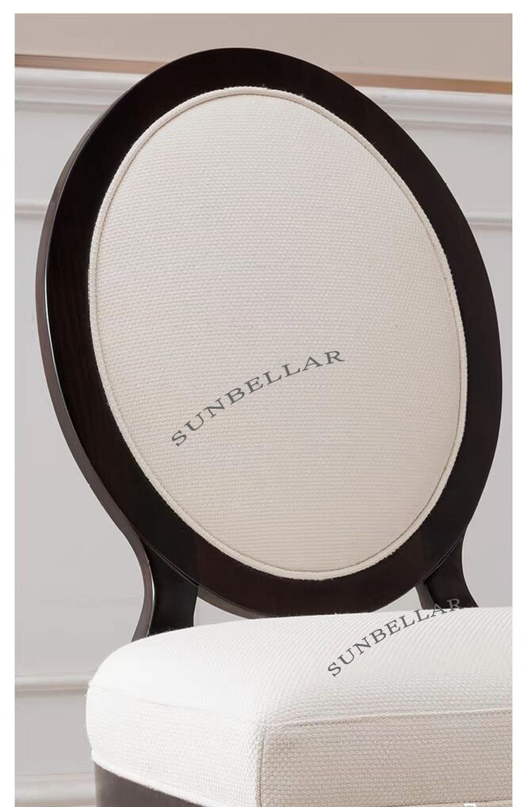 wholesale dining chair solid wooden frame fabric top quality antique chairs for generally use