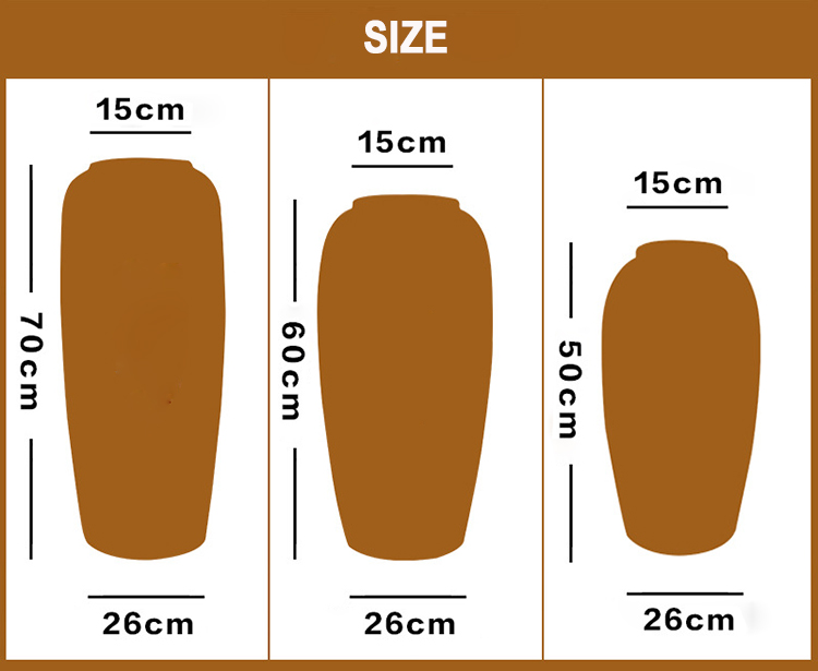 Hot selling ceramic gradient frosted tall flower vases pottery big floor vase for bedroom