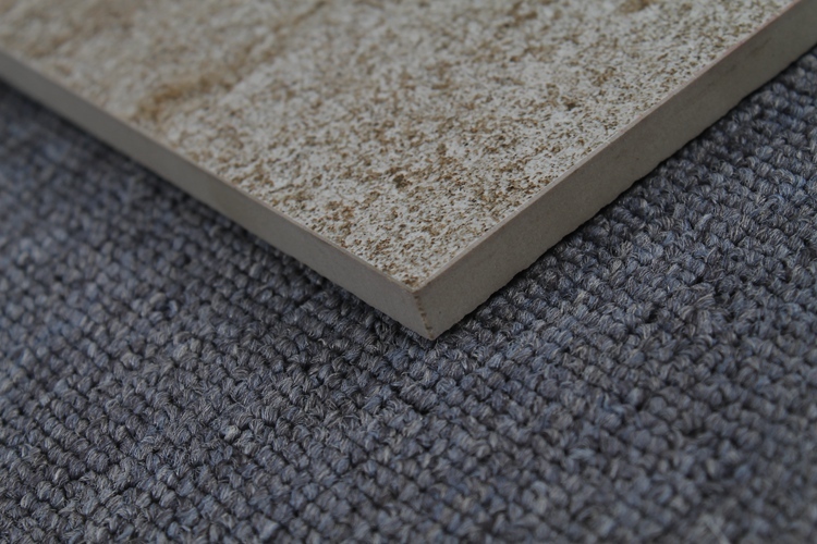 Iran Silver Gray Travertine Tiles Anti Slip Ceramic Rustic Tile For Patios