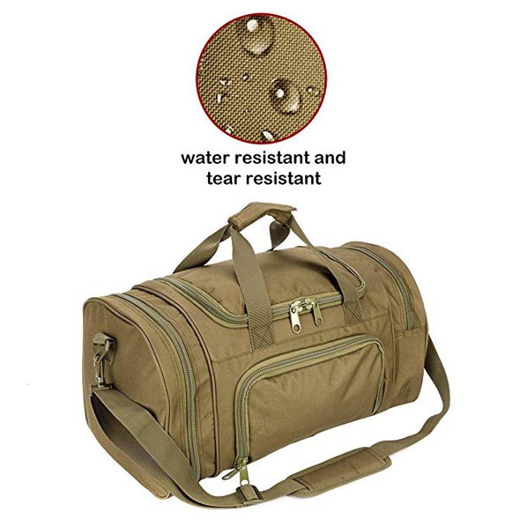 Sac marin fait sur commande de sport de gymnase de vêtement de logo avec le compartiment de chaussure pour les hommes