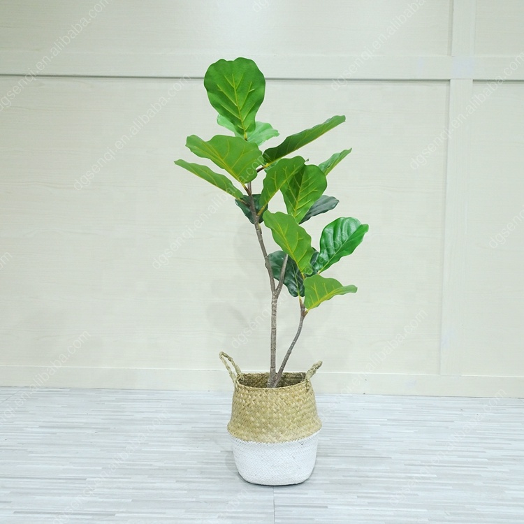 100cm Factory Direct Sale Centerpiece Table Decoration Ficus Lyrata Tree Small Artificial Fiddle Leaf Plant