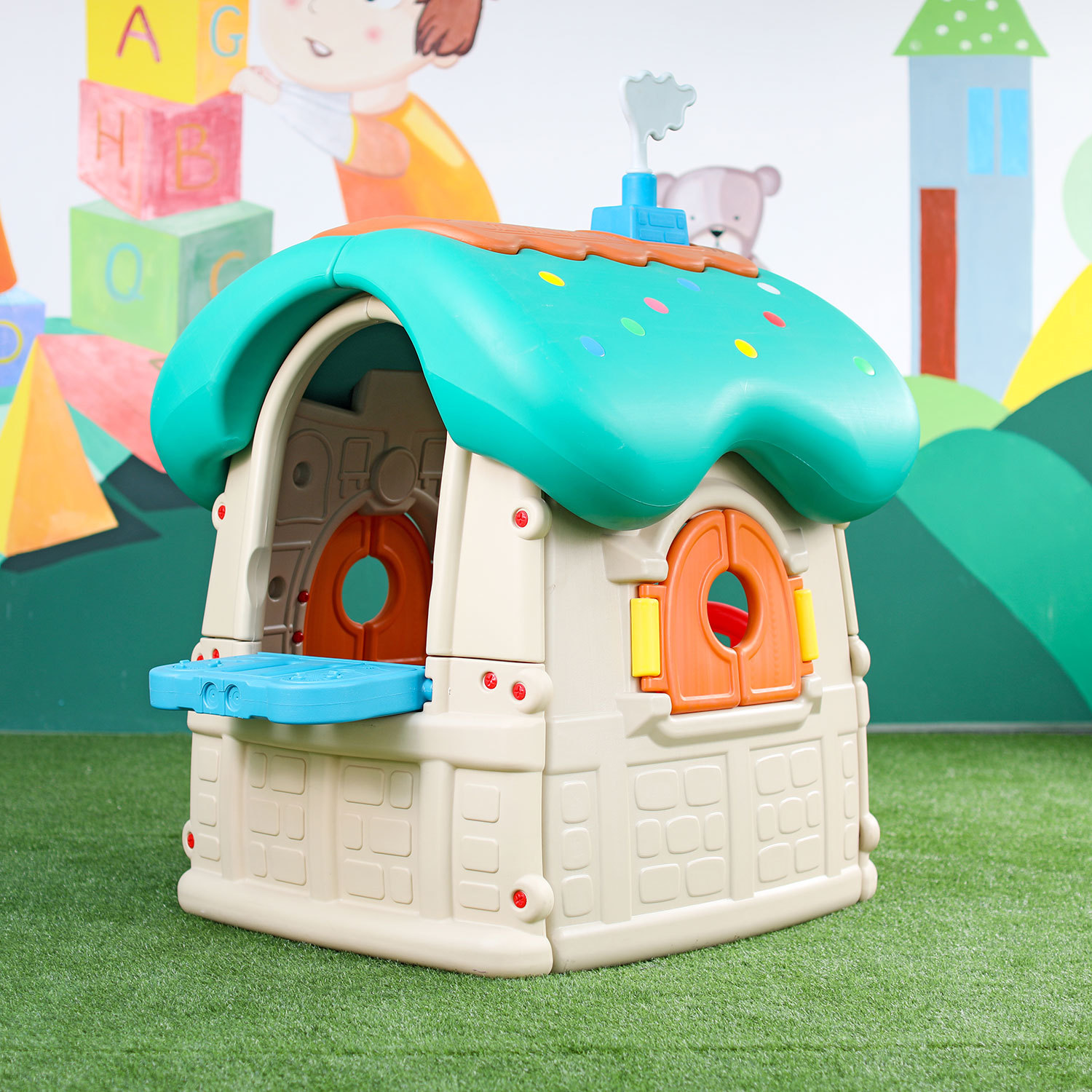 Fashion Children Outdoor Colorful Plastic PlayHouse