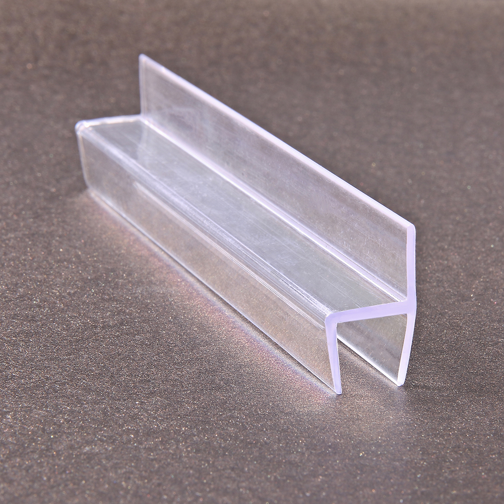 2020 hot sale products Transparent PC Plastic Shower Door Rubber Seal Strip