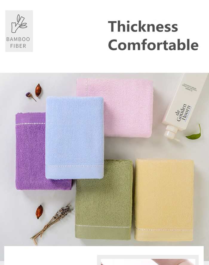 Custom Logo Luxury Hotel Wholesale Bamboo Cotton Bath Towel