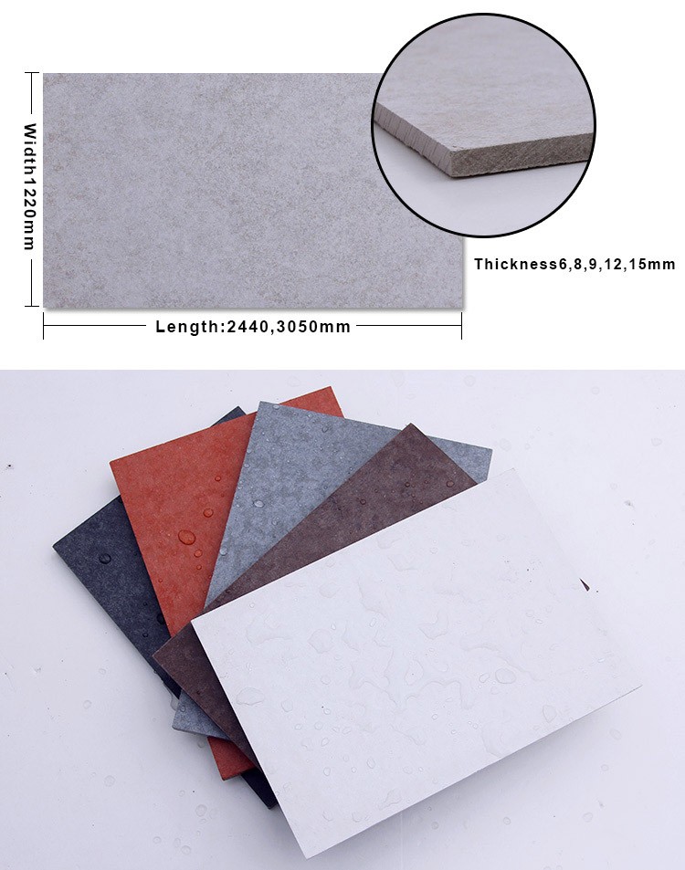 Light Weight Fire Rated Cellulose Fiber Cement Board Type Partition Wall