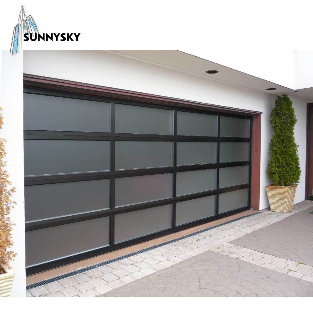 Price for Bullet proof aluminium rolling shutter black frame 16 ft standard garage door