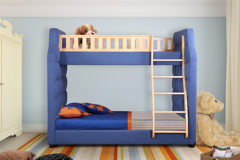 MDF wooden bunk bed kids wooden single children bunk bed for kids bed room furniture