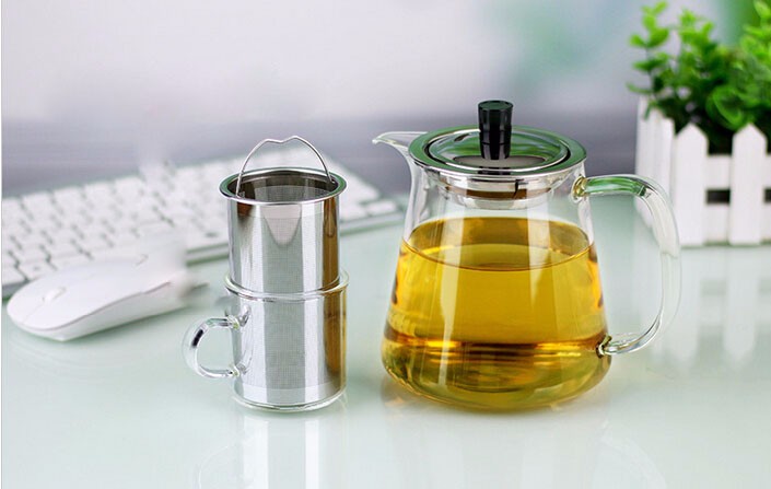 heat resistant tea pot glass/glass infusion tea pots