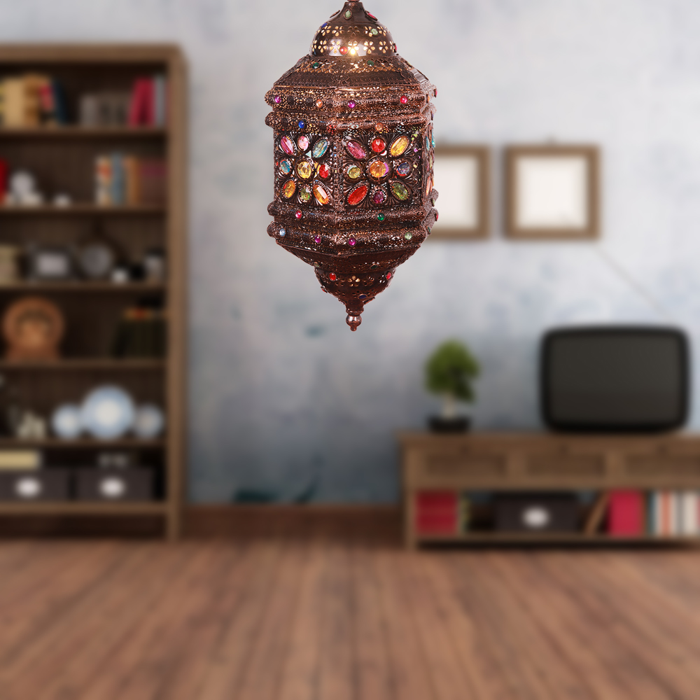 Moroccan Vintage Acrylic Chandelier Southeast Asian E14 E12 E27 E26 iron pendant lights NS-124019