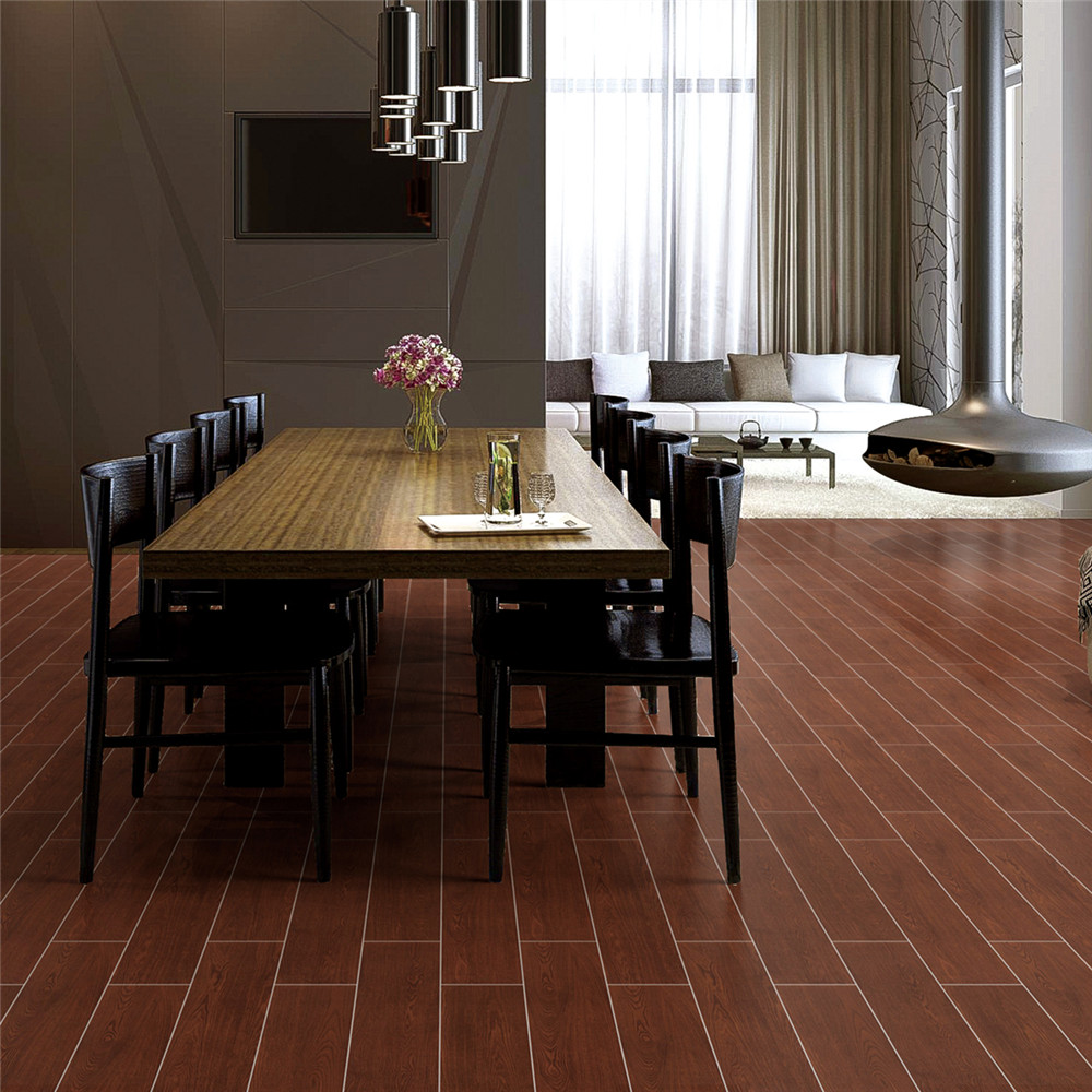 Hot sale China matt non-slip burma teak wood tiles 150x800mm/6"x32"