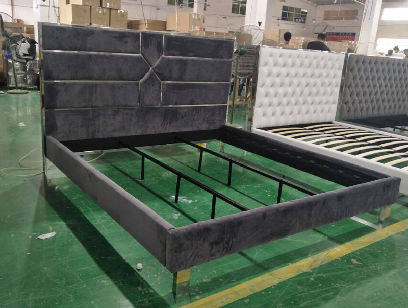 Ottoman Specific Use Bed Queen King Size Wood Slats bed frames for bedroom
