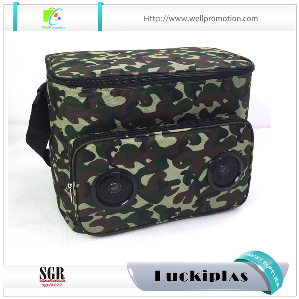 Camo Music Speaker Thermo-Umhängetasche mit Lautsprecher