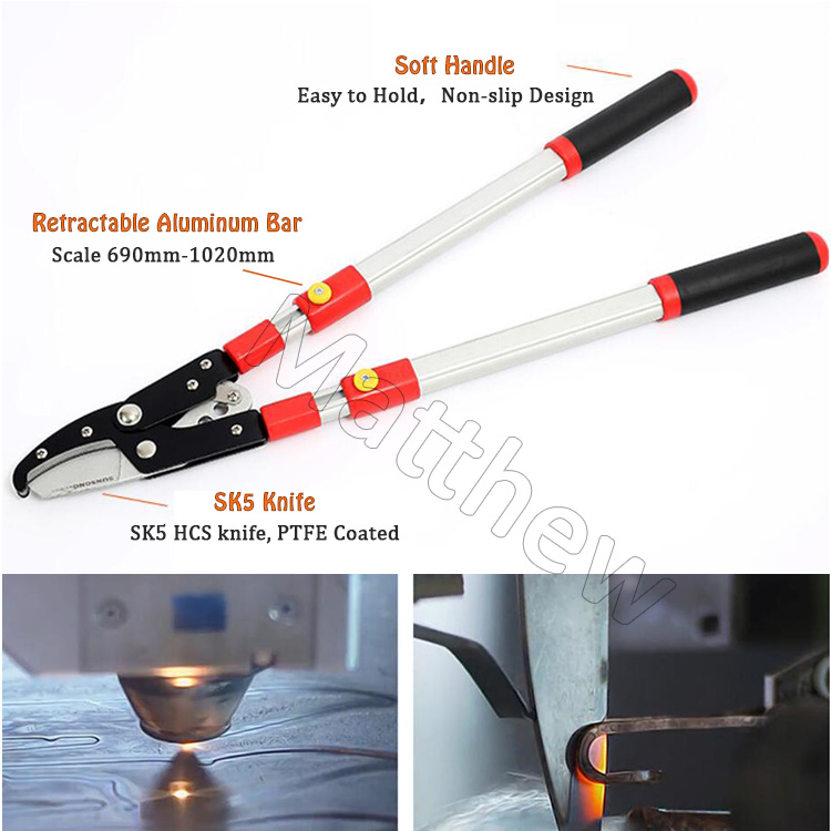 Telescopic Long Handle Aluminum Lopping Shears