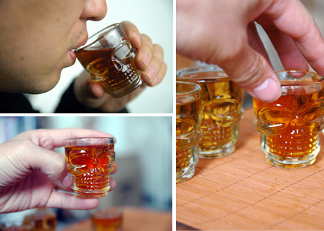 Haonai Machine press 2skull shot glass