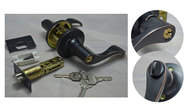 Good price new design door lock for wooden door zinc alloy tubular lever door lock handle