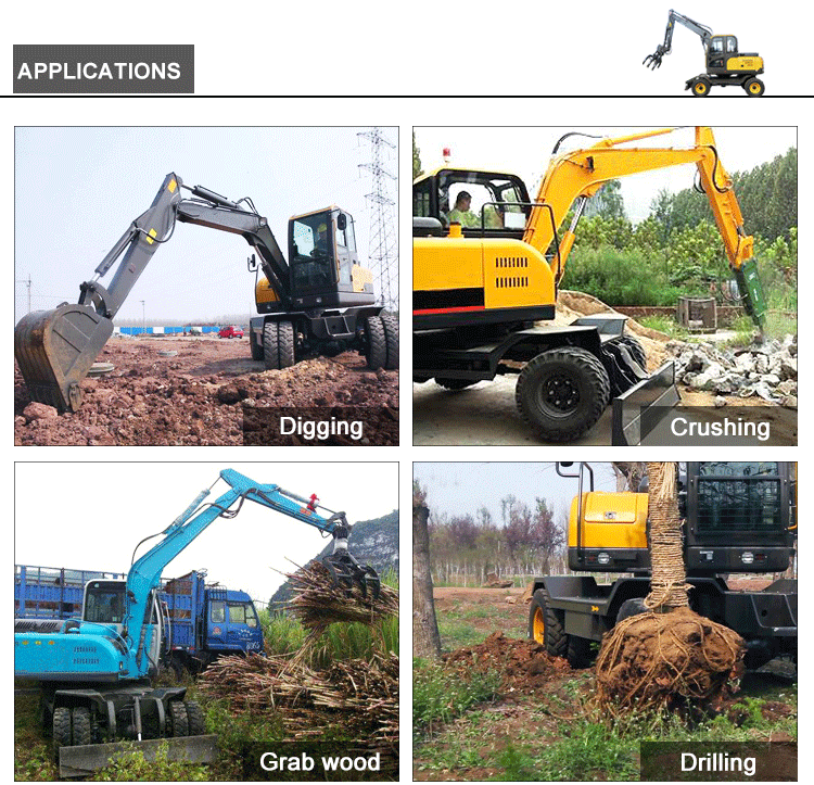 Hot selling wheel excavator vote and excavator spare parts