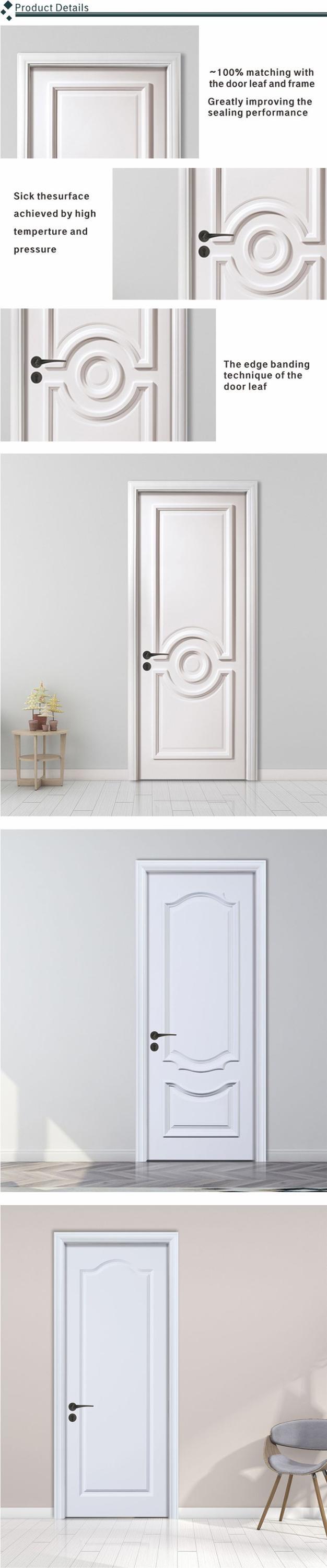 glossy white lacquer Mahogany veneer wooden flush doors