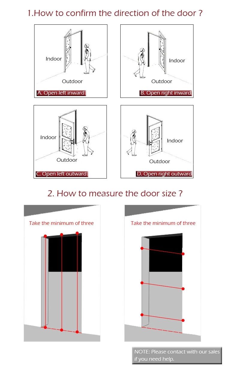 Living room decoration French style Modern Simple design Double glass wood door