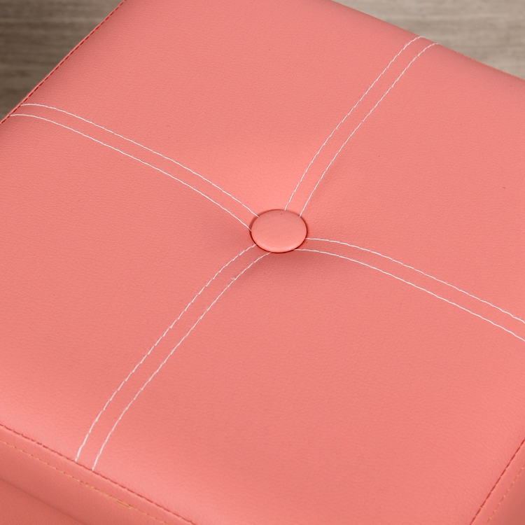 China High quality faux leather storage ottoman size 30*30*30 folding Storage ottoman